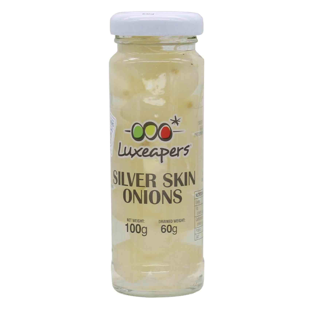 LUXE SILVER SKIN ONIONS 100G